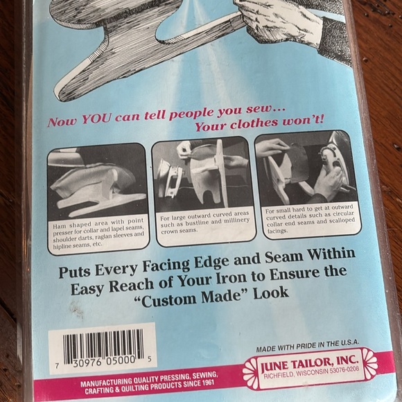 June Tailor Tailor Board Made in the USA Custom Detail Pressing Wooden NWT - Picture 3 of 9
